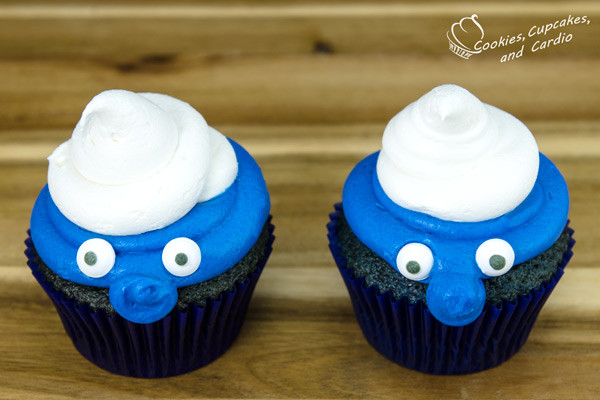 Cookies Cupcakes And Cardio
 Blue Velvet Smurf Cupcakes