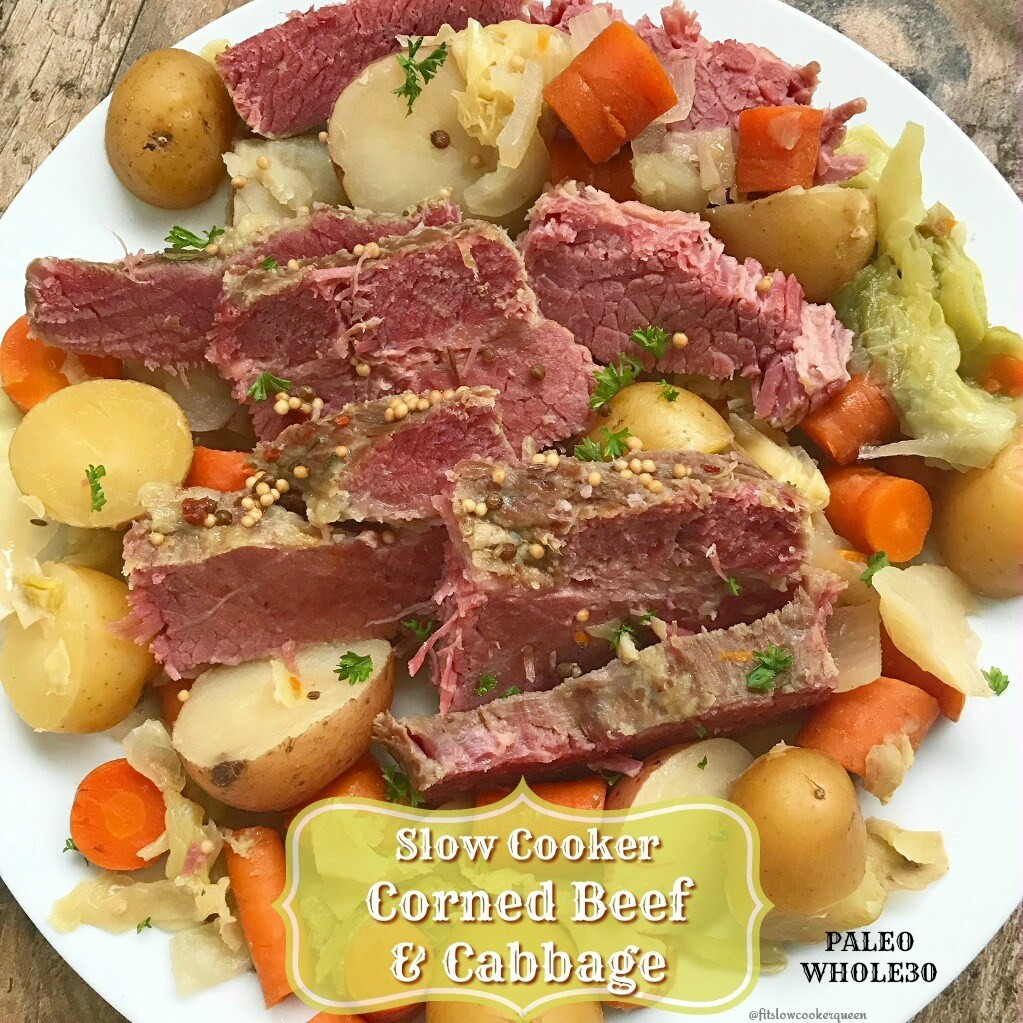 Cooking Corned Beef And Cabbage
 Slow Cooker Corned Beef and Cabbage Paleo Whole30 Fit