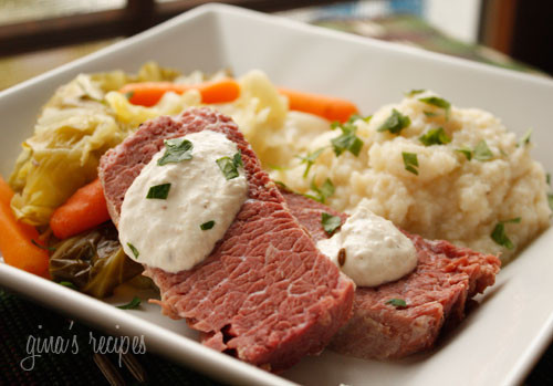 Cooking Corned Beef And Cabbage
 Corned Beef and Cabbage with Horseradish Cream