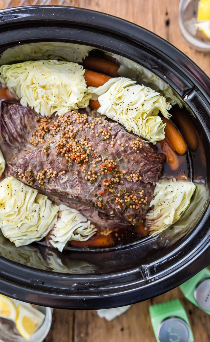 Cooking Corned Beef And Cabbage
 Traditional Slow Cooker Corned Beef and Cabbage The