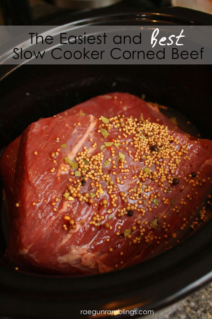 Cooking Corned Beef Brisket
 The Best Crock Pot Corned Beef Recipe