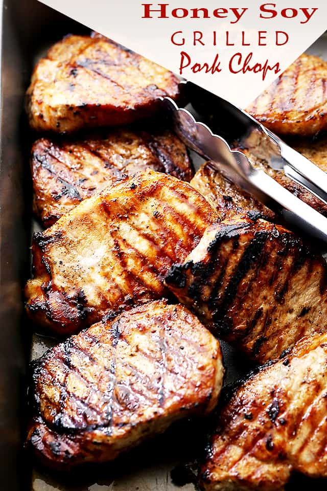 Cooking Pork Chops On The Grill
 Honey Soy Grilled Pork Chops Diethood