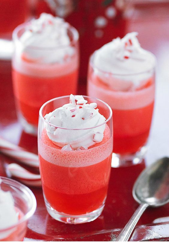 Cool Whip Desserts With Jello
 Candy Cane Dessert Minis — COOL WHIP raspberry JELL O and