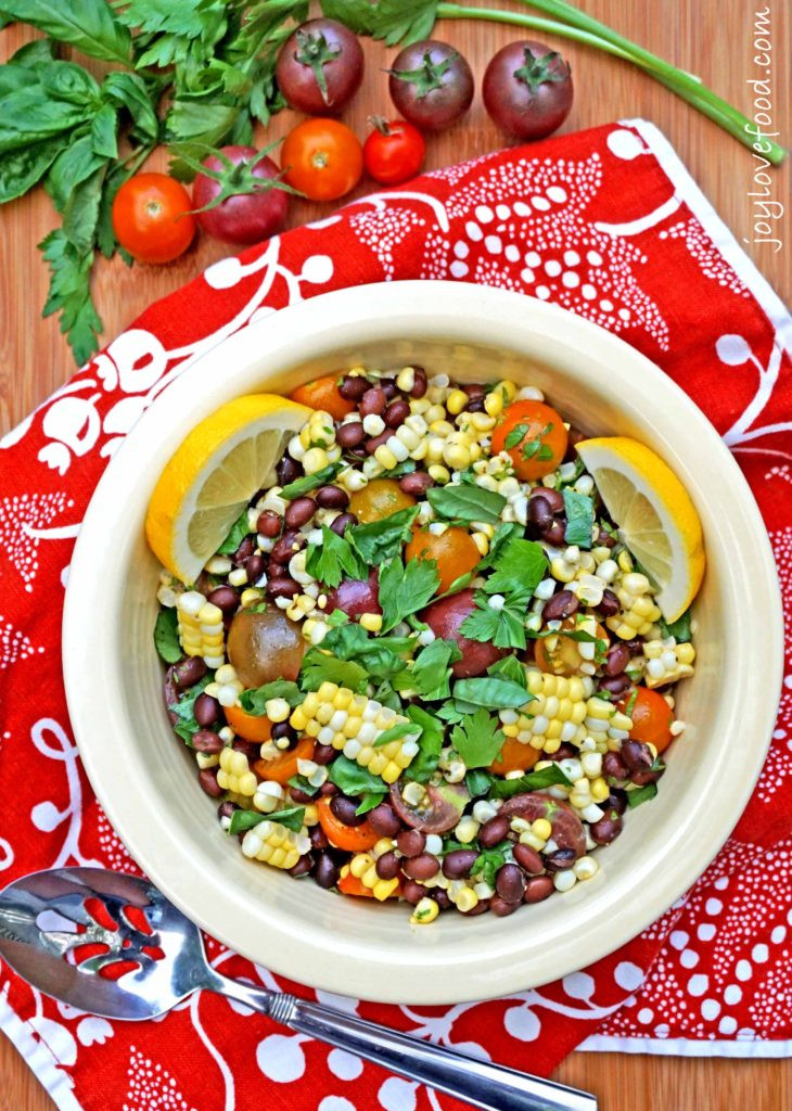 Corn And Black Bean Salad
 Tomato Corn and Black Bean Salad Joy Love Food