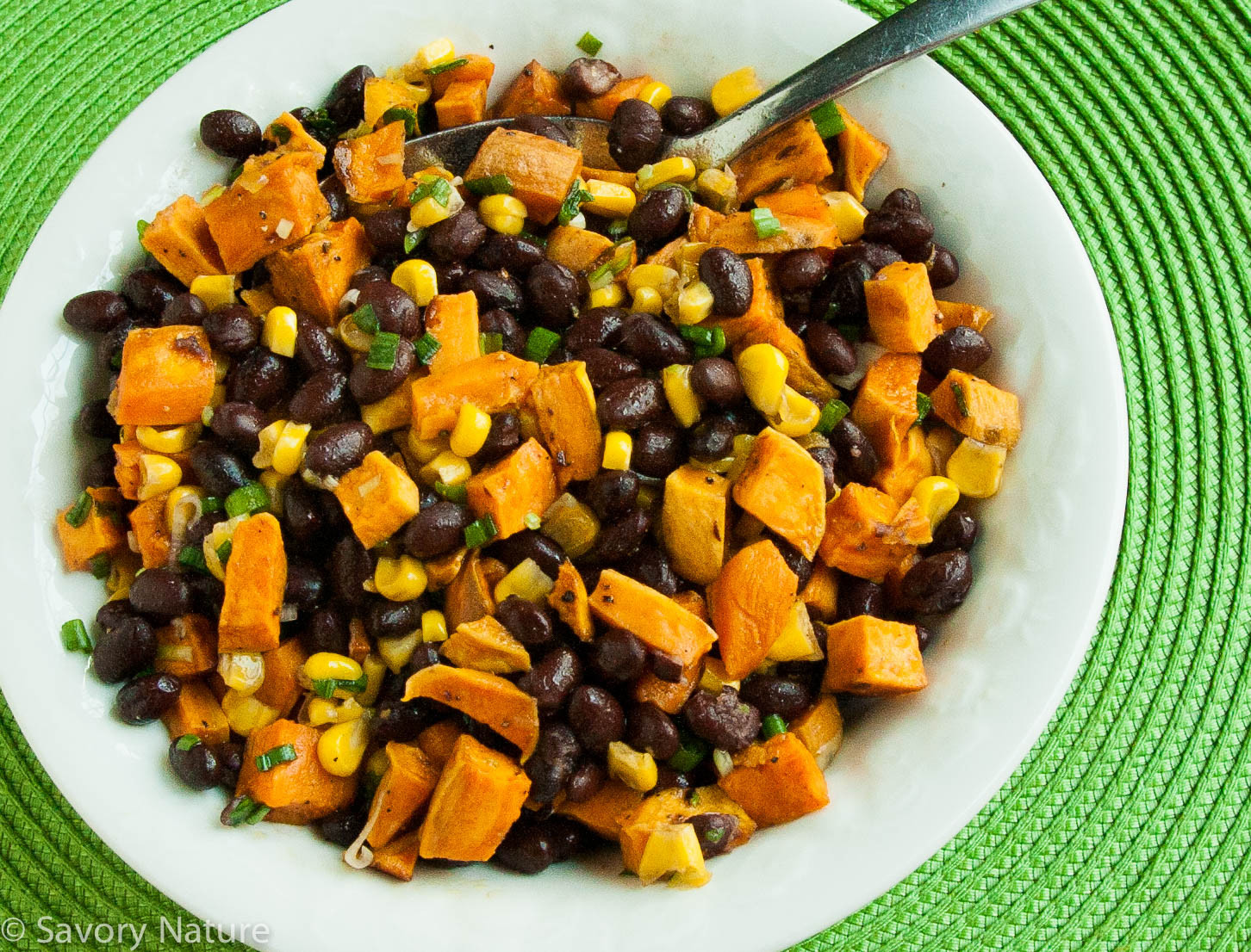 Corn And Black Bean Salad
 Sweet Potato Black Bean and Corn Salad Savory Nature