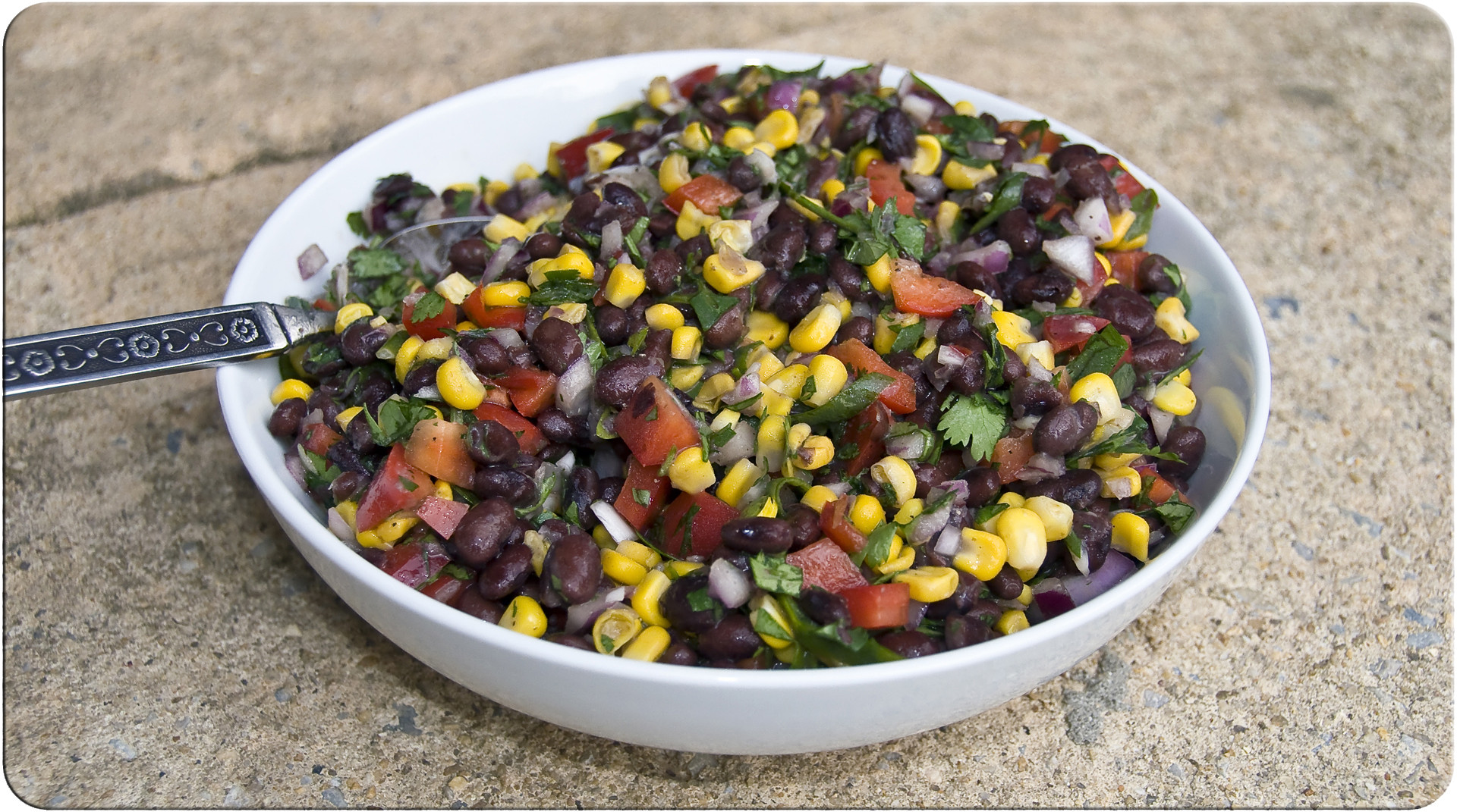 Corn And Black Bean Salad
 Corn and Black Bean Salad