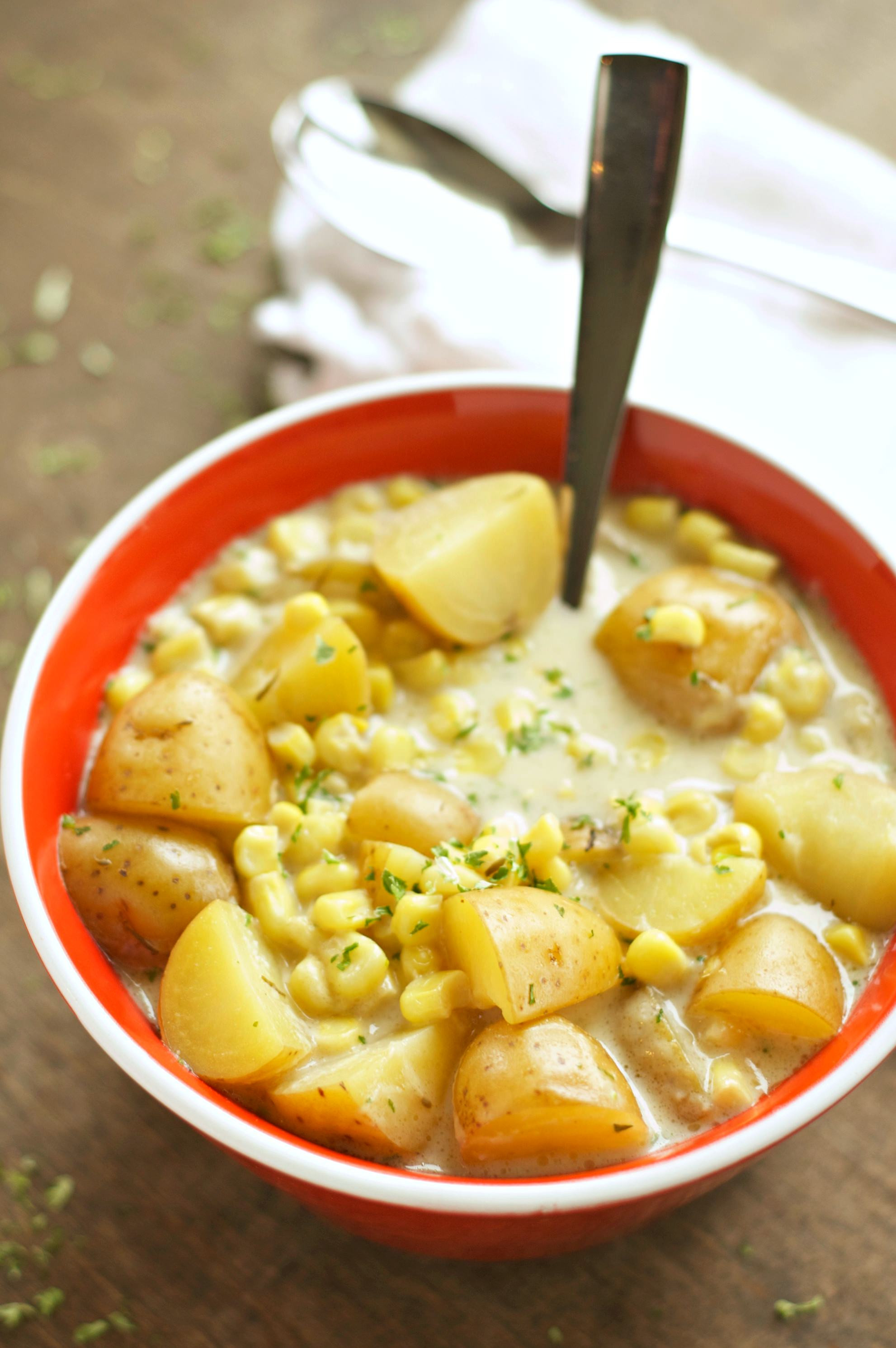 Corn And Potato Chowder
 Slow Cooker Corn and Potato Chowder