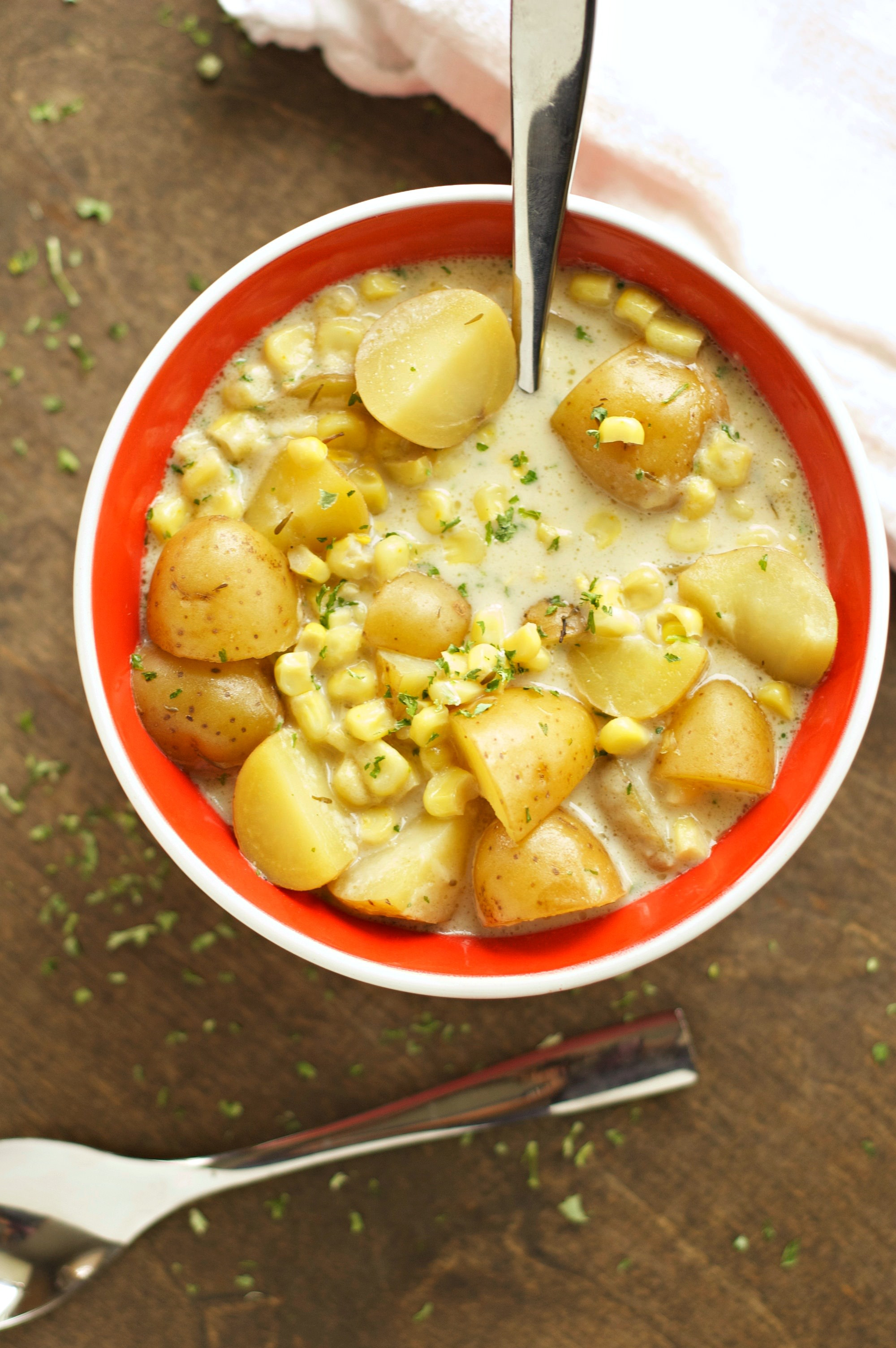 Corn And Potato Chowder
 Slow Cooker Corn and Potato Chowder