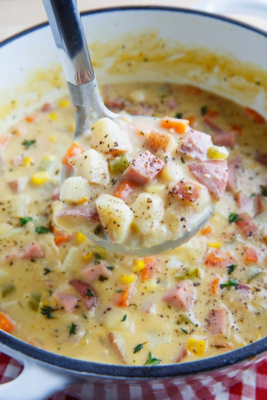 Corn And Potato Chowder
 Ham and Potato Corn Chowder on Closet Cooking