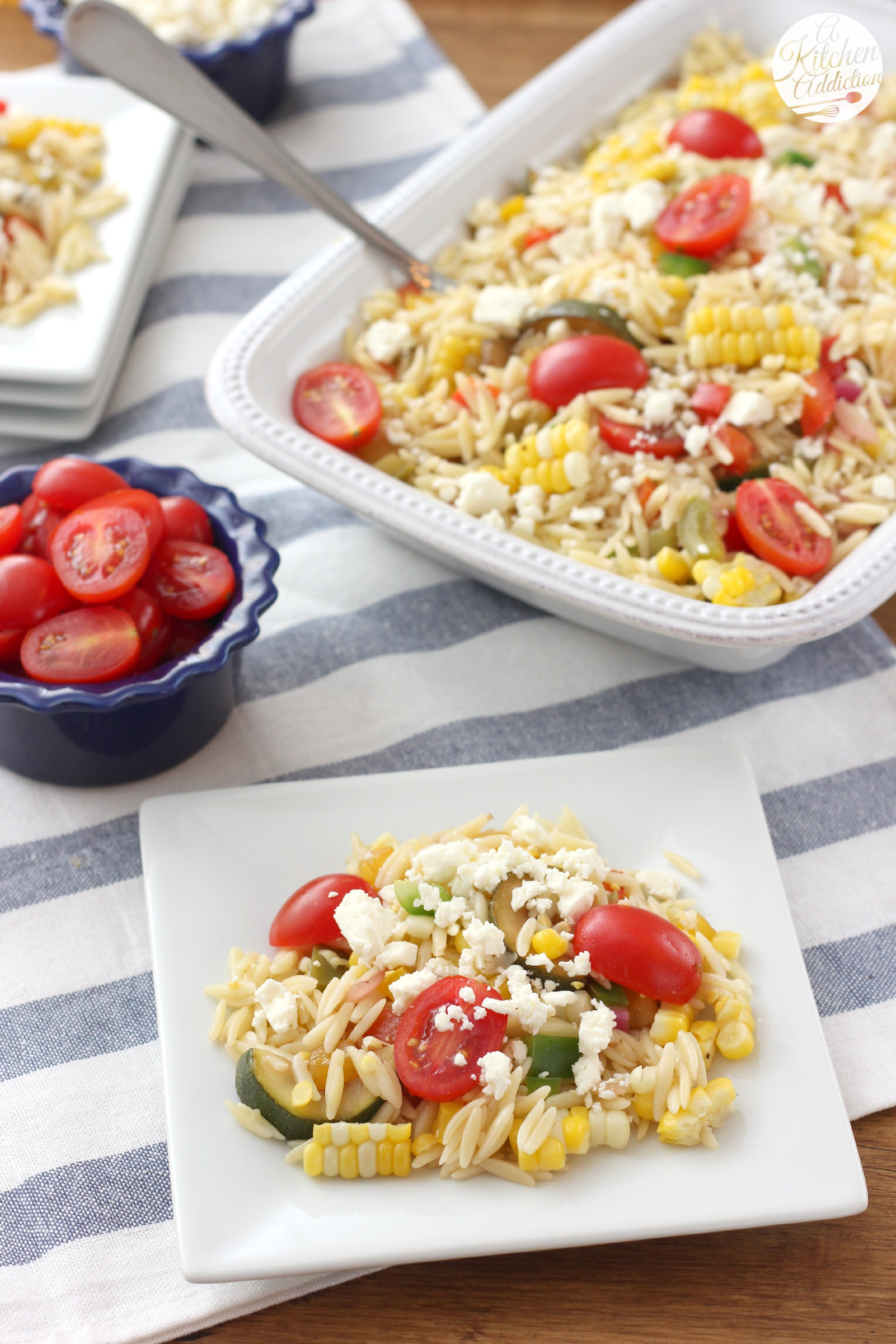 Corn And Tomato Salad
 Fresh Corn and Tomato Orzo Salad A Kitchen Addiction
