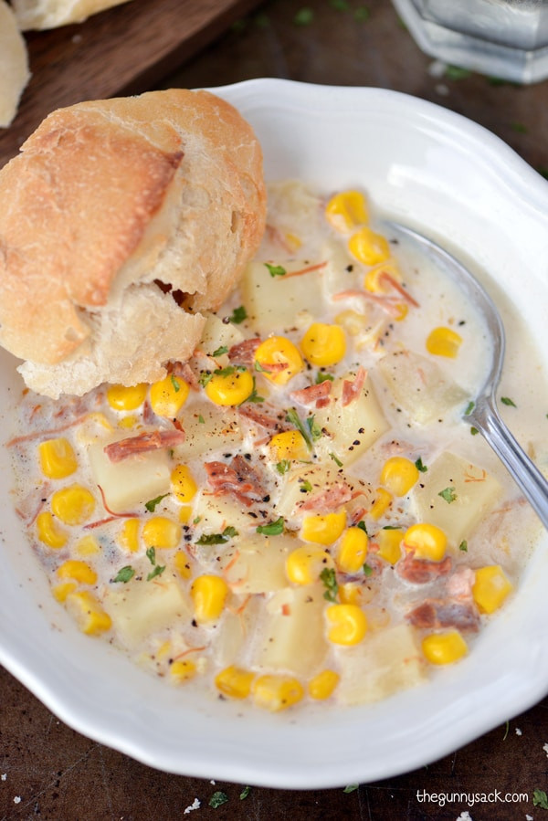 Corn Chowder Slow Cooker
 Slow Cooker Corn Chowder Recipe The Gunny Sack