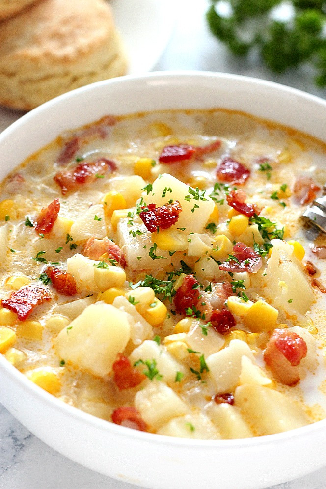 Corn Chowder Soup Recipe
 Instant Pot Corn Chowder with Bacon Recipe Crunchy