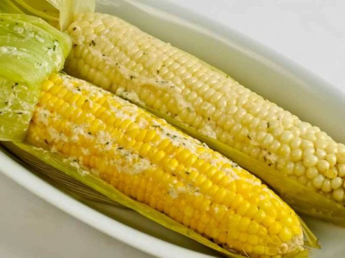 Corn In Husk On Grill
 Sweet Corn Grilled in the Husk