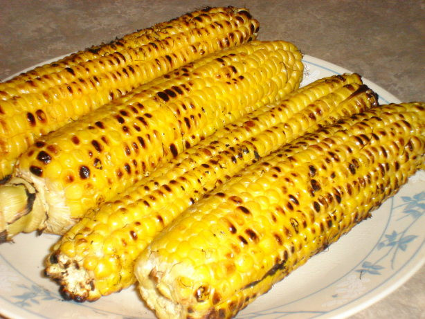 Corn In Husk On Grill
 Simple Grilled Corn The Cob Recipe Food