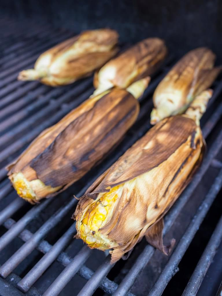 Corn In Husk On Grill
 Grilled In The Husk Corn Dad Cooks Dinner