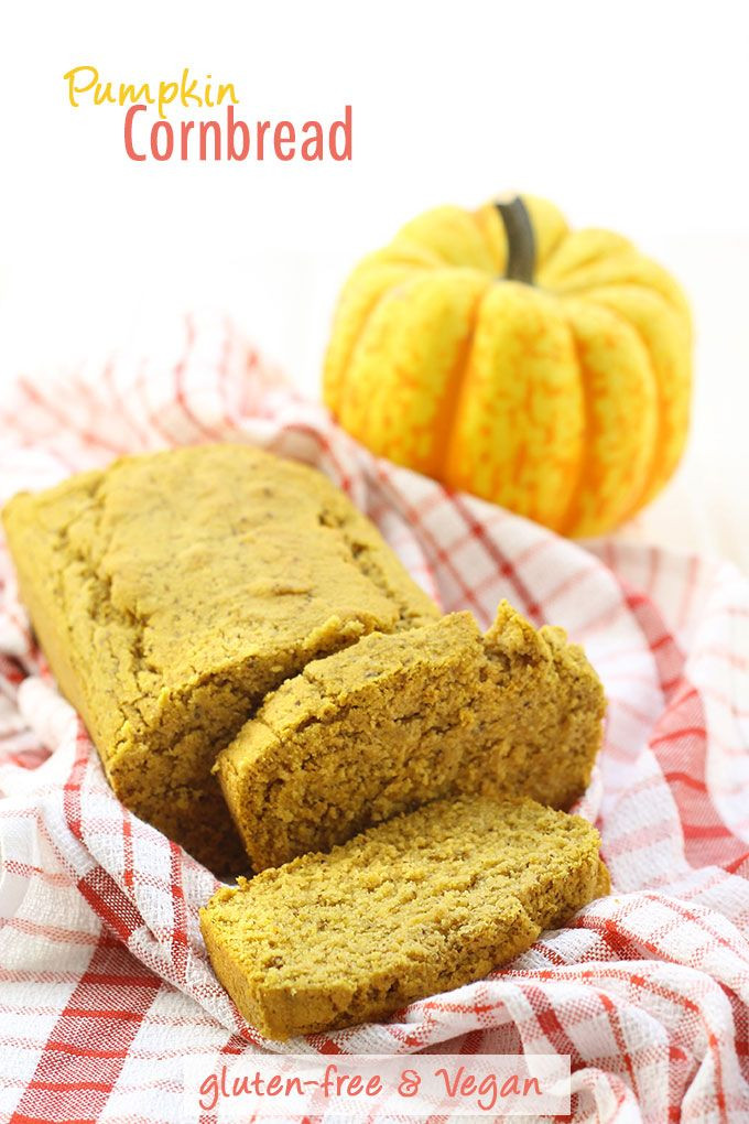 Cornbread Gluten Free
 Pumpkin Cornbread Gluten Free & Vegan Recipe