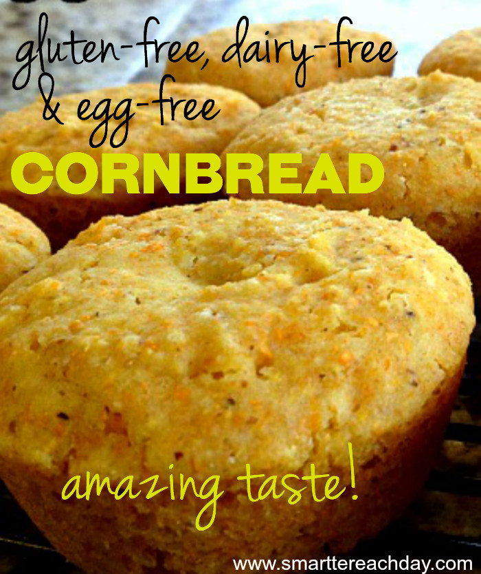 Cornbread Without Eggs
 Gluten Free Egg Free Dairy Free Cornbread