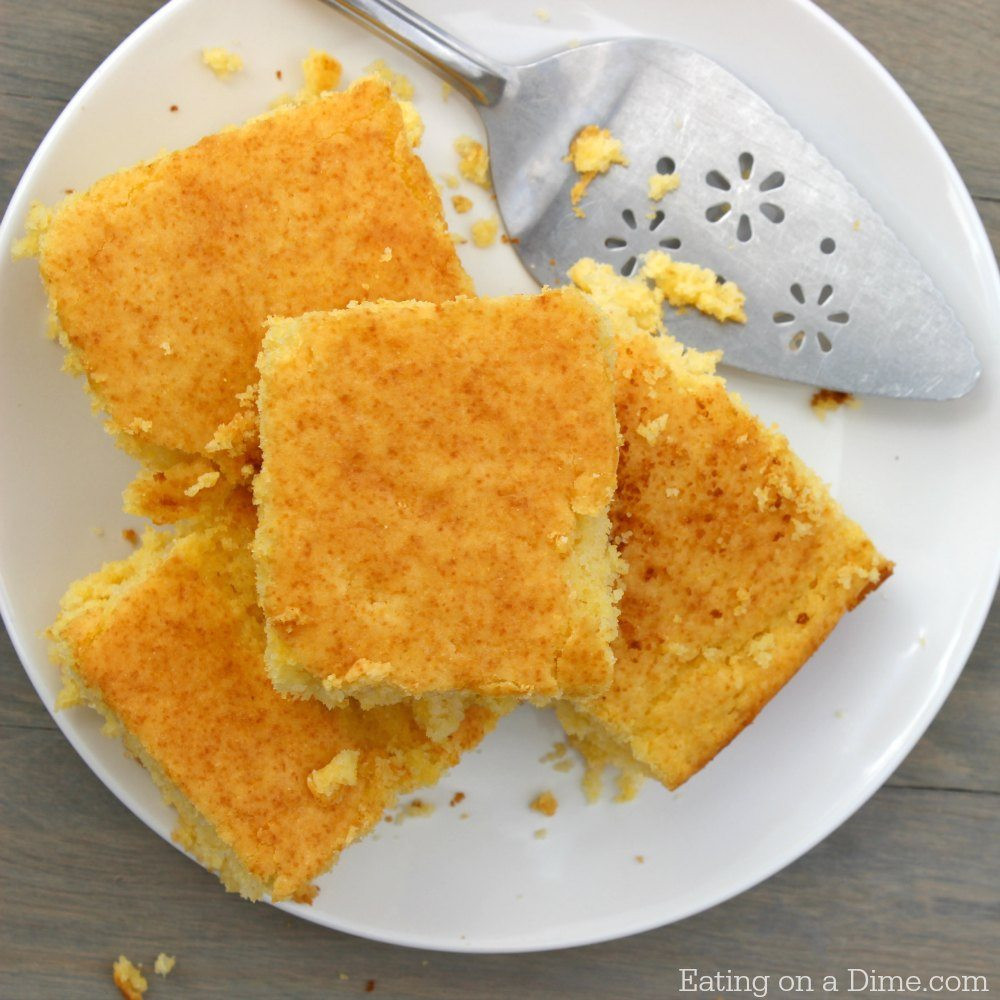 Cornbread Without Flour
 Easy Homemade Cornbread recipe Buttery Cornbread recipe