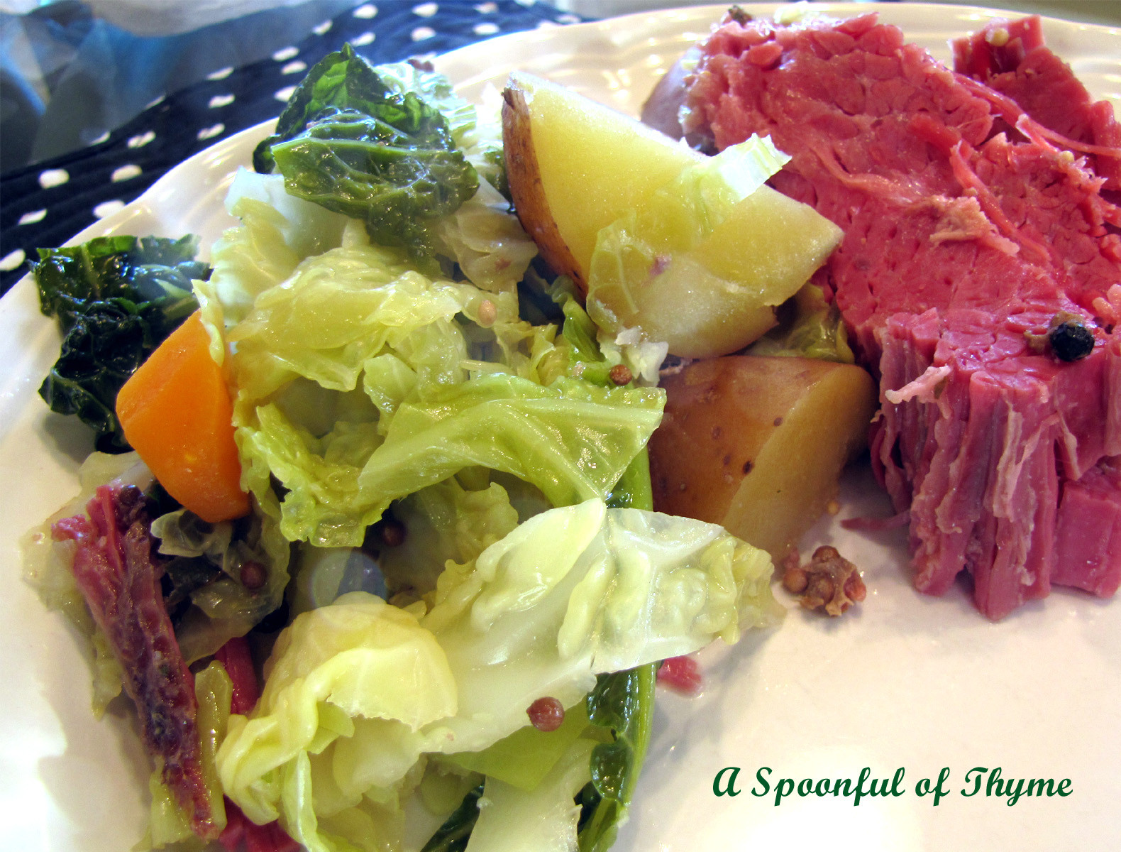 Corned Beef And Cabbage In Oven
 A Spoonful of Thyme Corned Beef and Cabbage