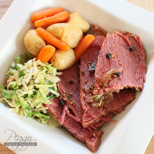 Corned Beef And Cabbage In Pressure Cooker
 St Patrick’s Corned Beef & Cabbage Electric Pressure