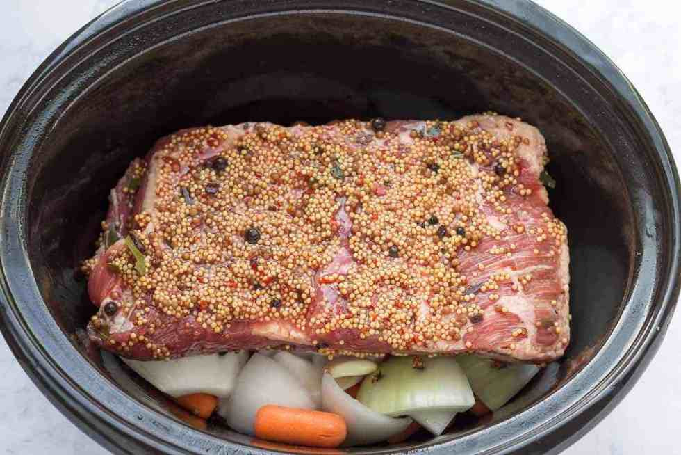 Corned Beef Brisket Slow Cooker For Sandwiches
 Slow Cooker Corned Beef with Cabbage and Potatoes