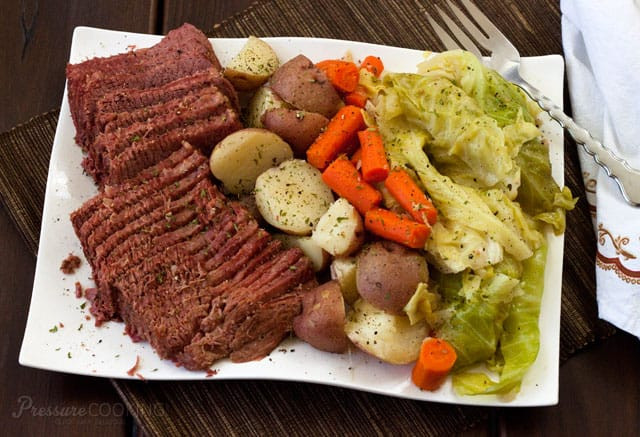 Corned Beef Cabbage
 Pressure Cooker Corned Beef and Cabbage