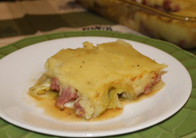 Corned Beef Casserole
 Alea’s Corned Beef and Cabbage Casserole with Mashed