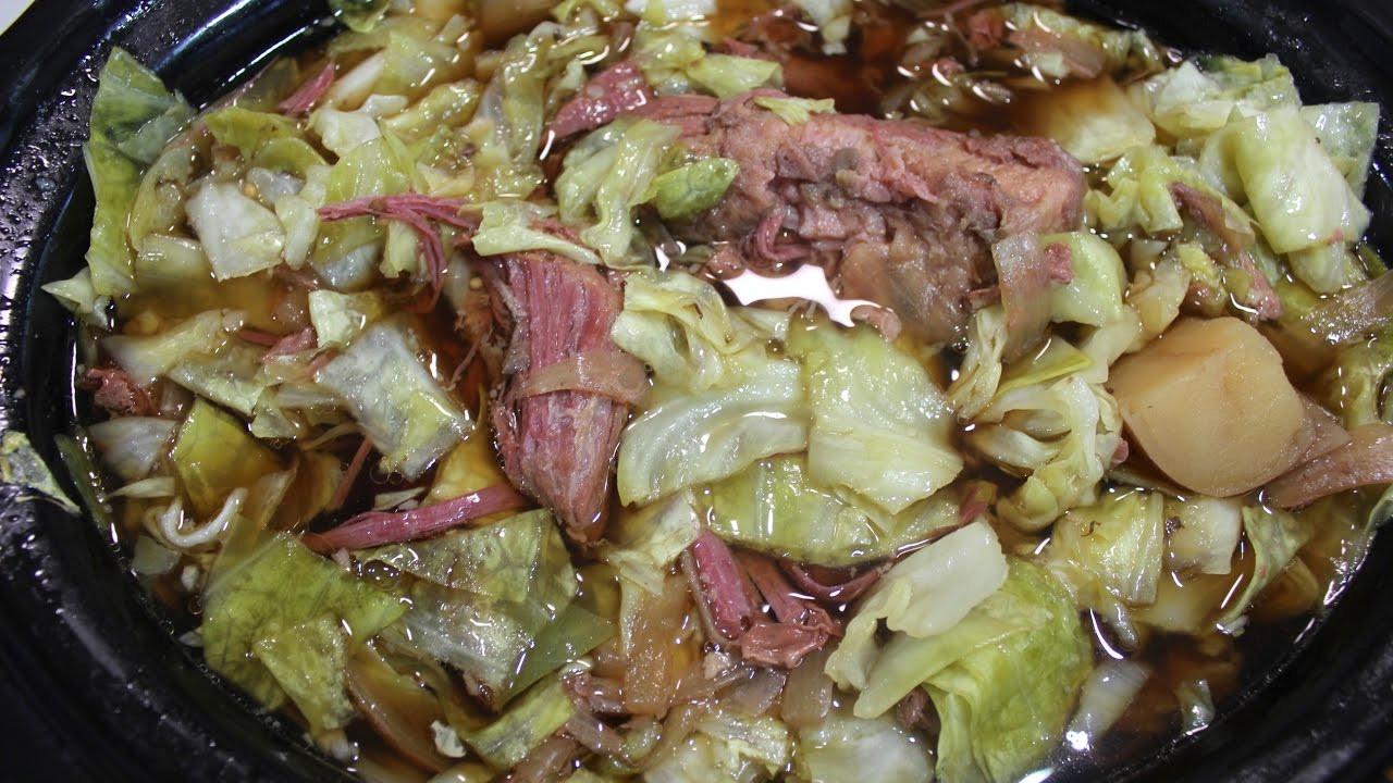 Corned Beef Crock Pot Recipe No Cabbage
 Slow Cooker Corned Beef and Cabbage With Guinness Crock
