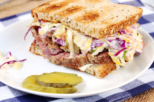 Corned Beef Sandwiches
 Corned Beef and Slaw Sandwich