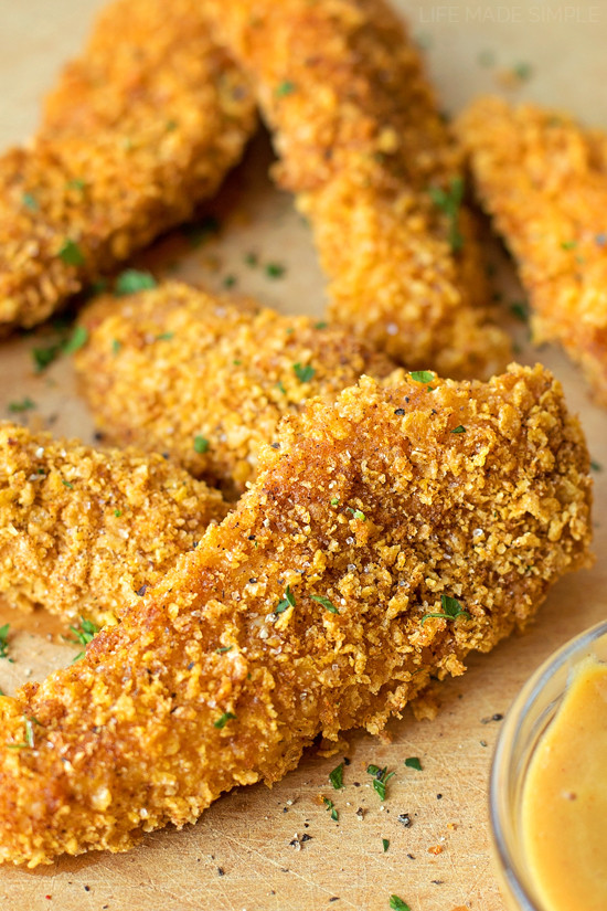 Cornflake Chicken Tenders
 Crispy Cornflake Chicken Tenders Life Made Simple