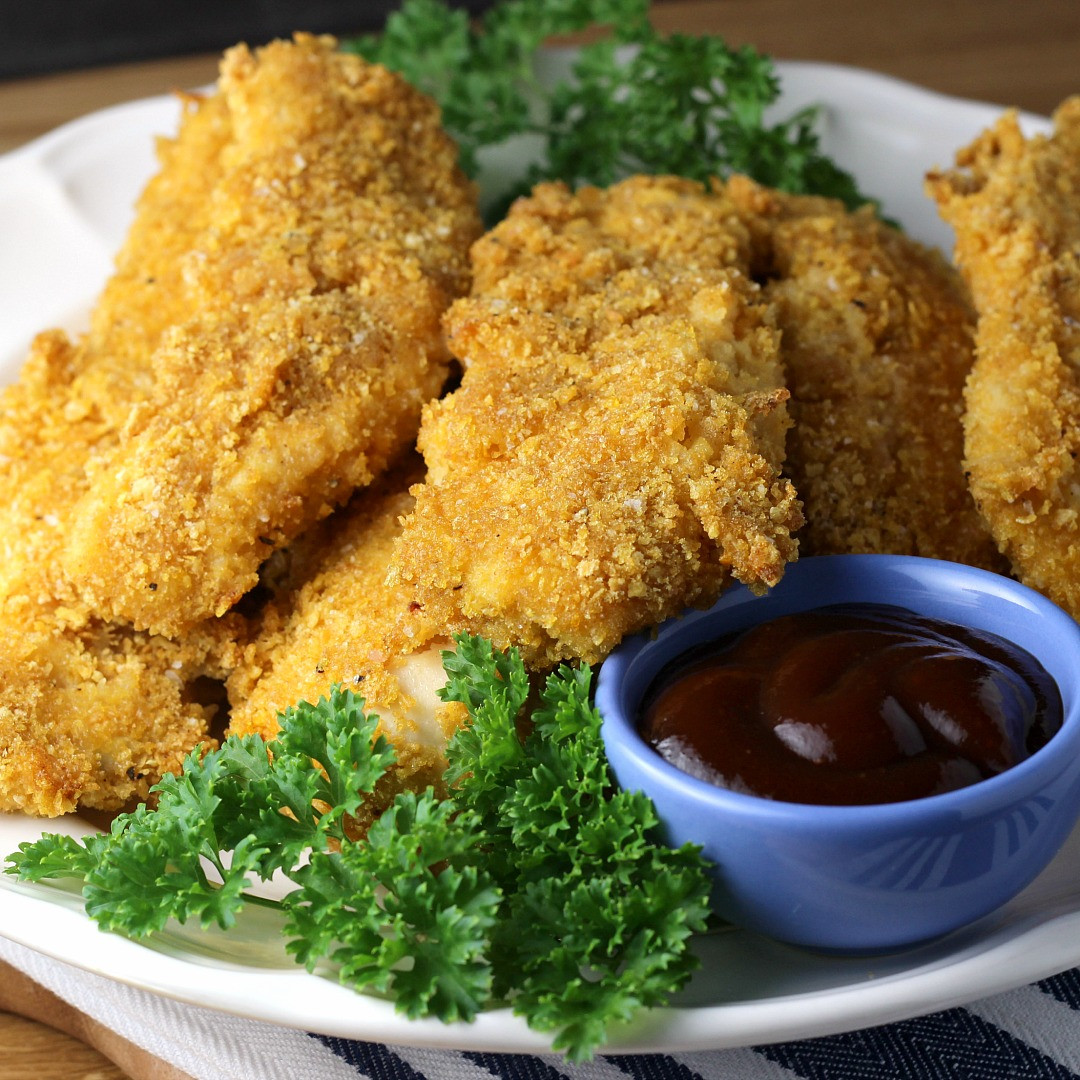 Cornflake Chicken Tenders
 Cornflake Chicken Tenders SundaySupper