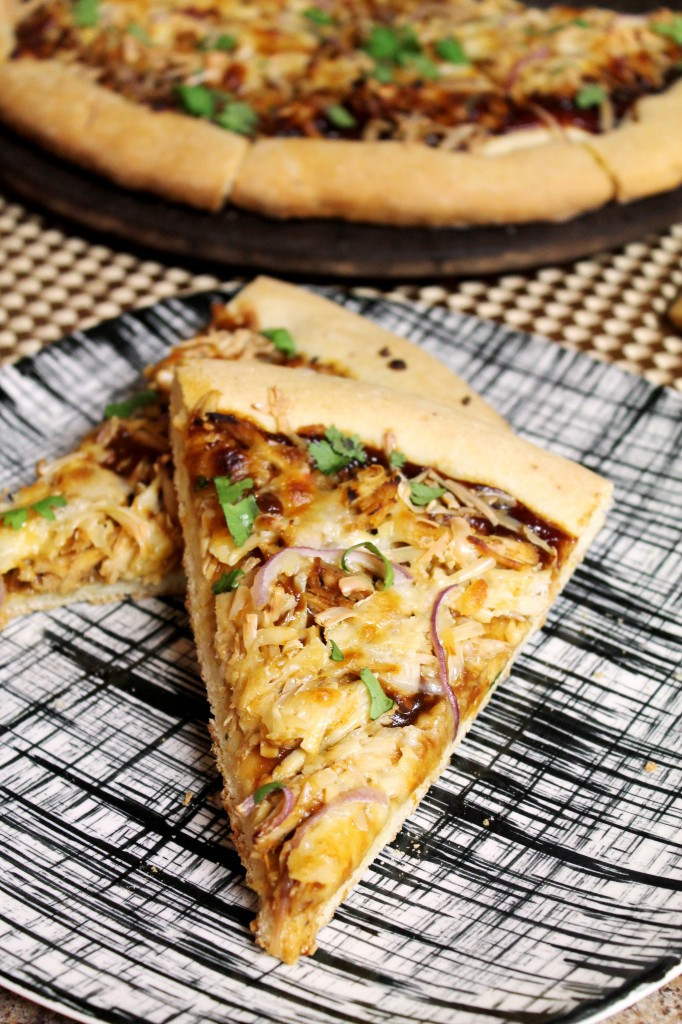 Cornmeal Pizza Crust
 BBQ Chicken Pizza with Cornmeal Crust