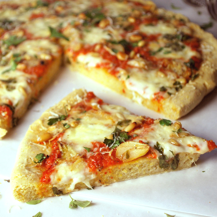 Cornmeal Pizza Crust
 Cornmeal Crust Pizza