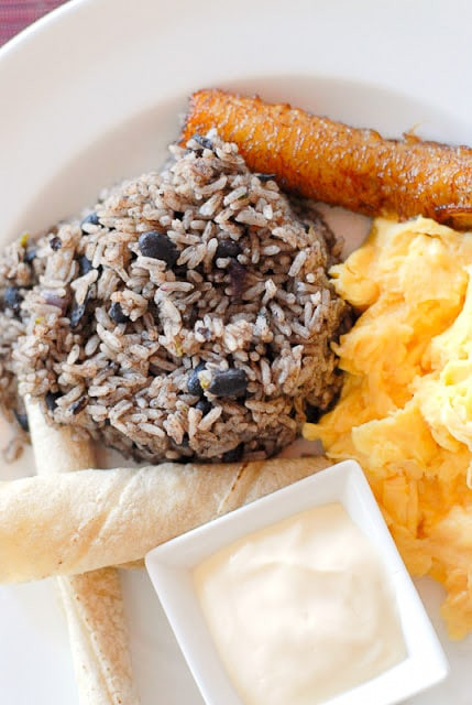 Costa Rican Rice And Beans
 Costa Rican Gallo Pinto beans and rice recipe