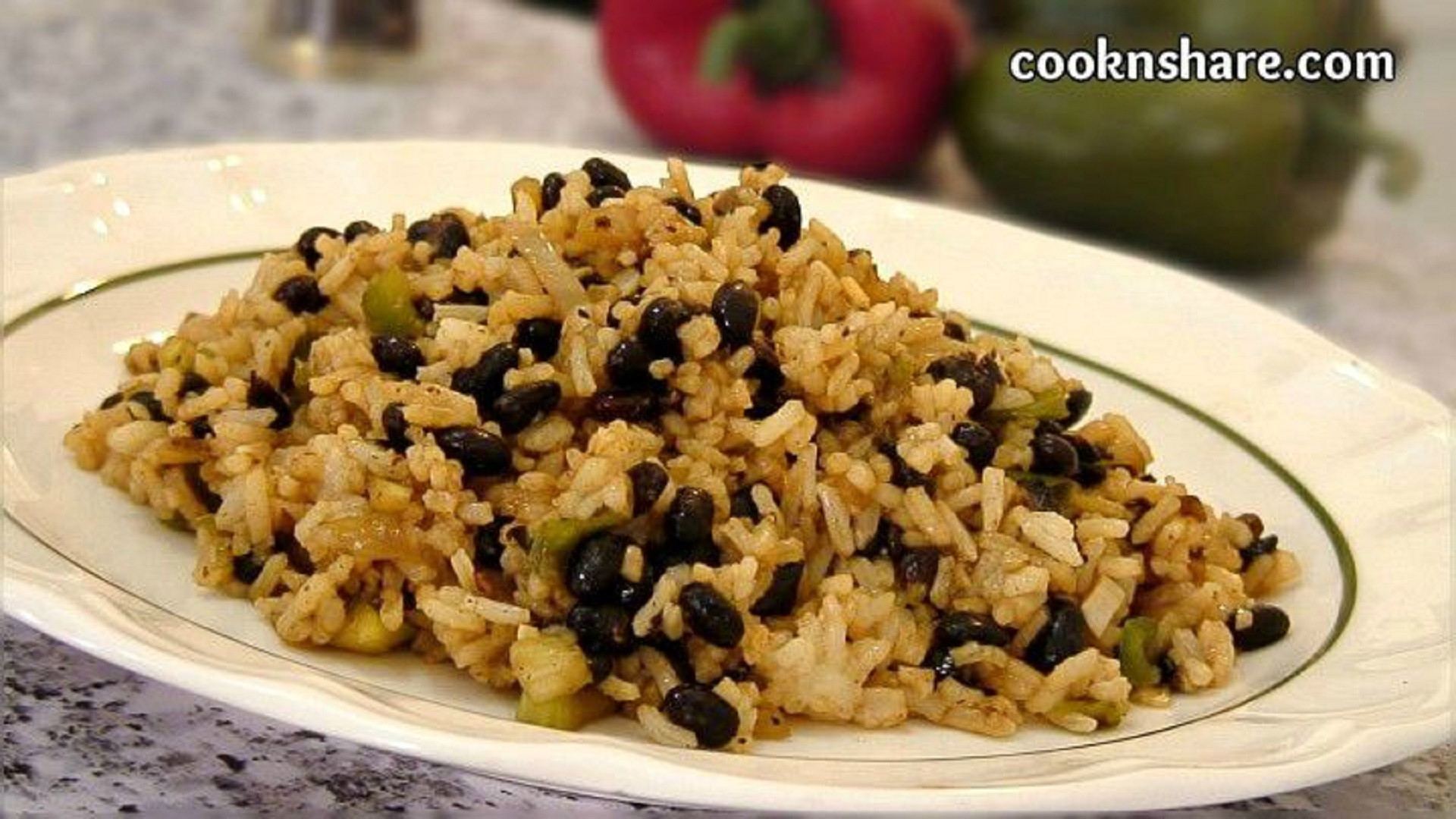 Costa Rican Rice And Beans
 Gallo Pinto Costa Rican Black Beans and Rice