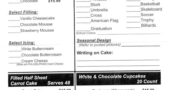Costco Sheet Cake Size
 costco sheet cake size