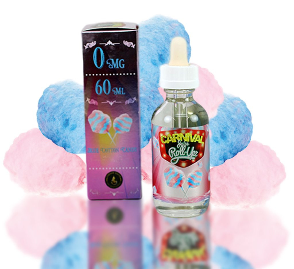 Cotton Candy Vape Juice
 blue cotton candy e juice by carnival juice roll upz 60ml