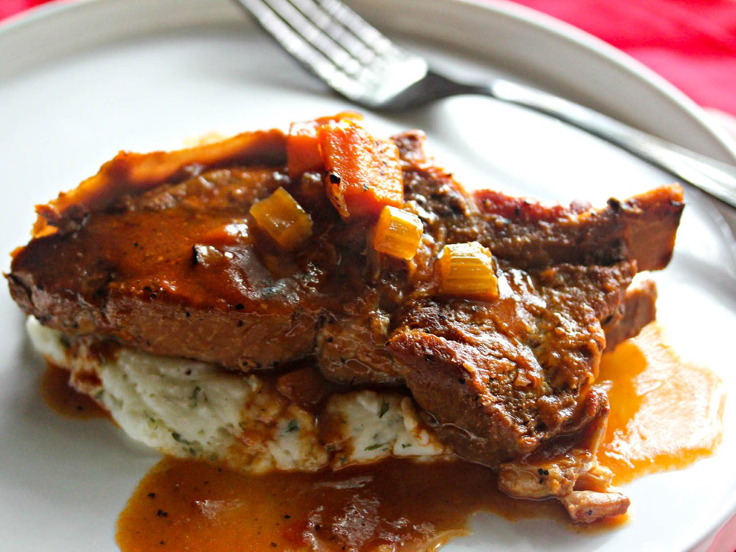 Country Style Pork Ribs Recipe
 Cider Braised Country Style Pork Ribs With Creamy Mashed
