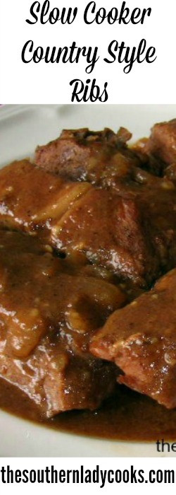 Country Style Pork Ribs Slow Cooker
 SLOW COOKER COUNTRY STYLE RIBS The Southern Lady Cooks