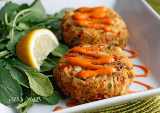 Crab Cake Recipe
 Baked Lump Crab Cakes with Red Pepper Chipotle Lime Sauce