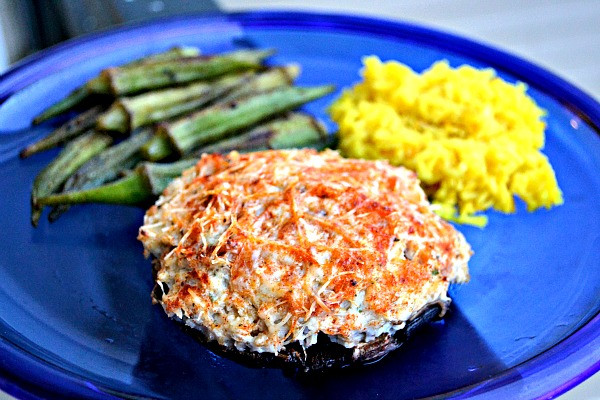 Crab Stuffed Portobello Mushrooms
 Crab Cake Stuffed Portobello Mushrooms Peanut Butter Runner