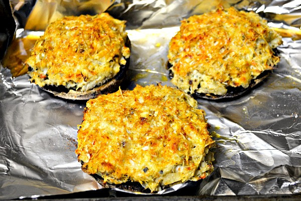 Crab Stuffed Portobello Mushrooms
 Crab Cake Stuffed Portobello Mushrooms Peanut Butter Runner