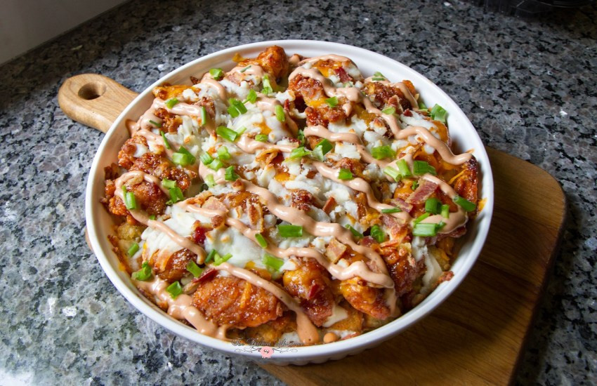 Crack Chicken Casserole
 AD BBQ Crack Chicken Casserole – Tots Crispy Bacon