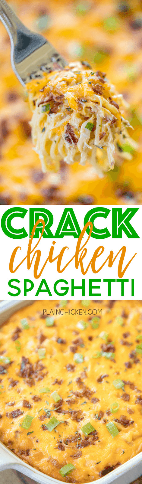 Crack Chicken Spaghetti
 Crack Chicken Spaghetti