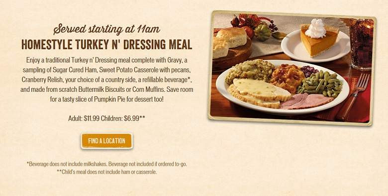 Cracker Barrel Christmas Dinner
 Cracker Barrel Thanksgiving Dinner Menu 2015 & To Go Meals