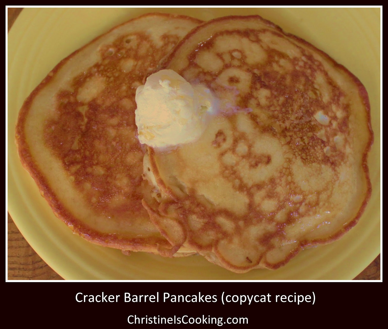 Cracker Barrel Pancakes
 christineiscooking Cracker Barrel Pancakes copycat