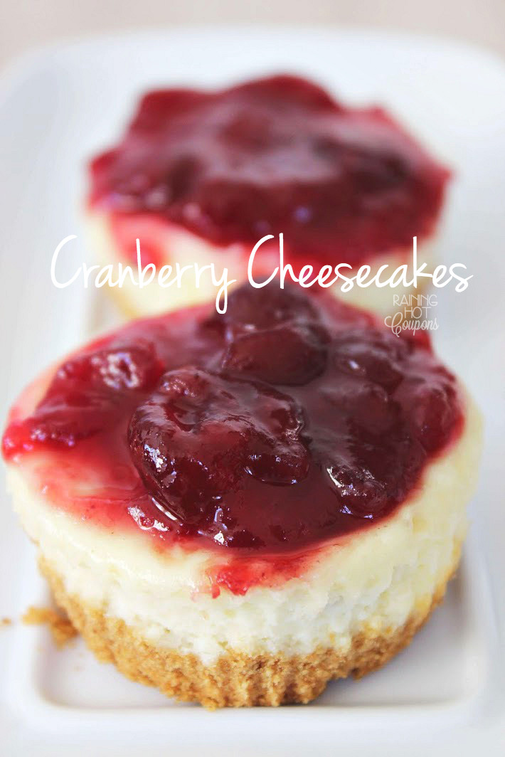 Cranberry Dessert Recipes
 Mini Cranberry Cheesecakes