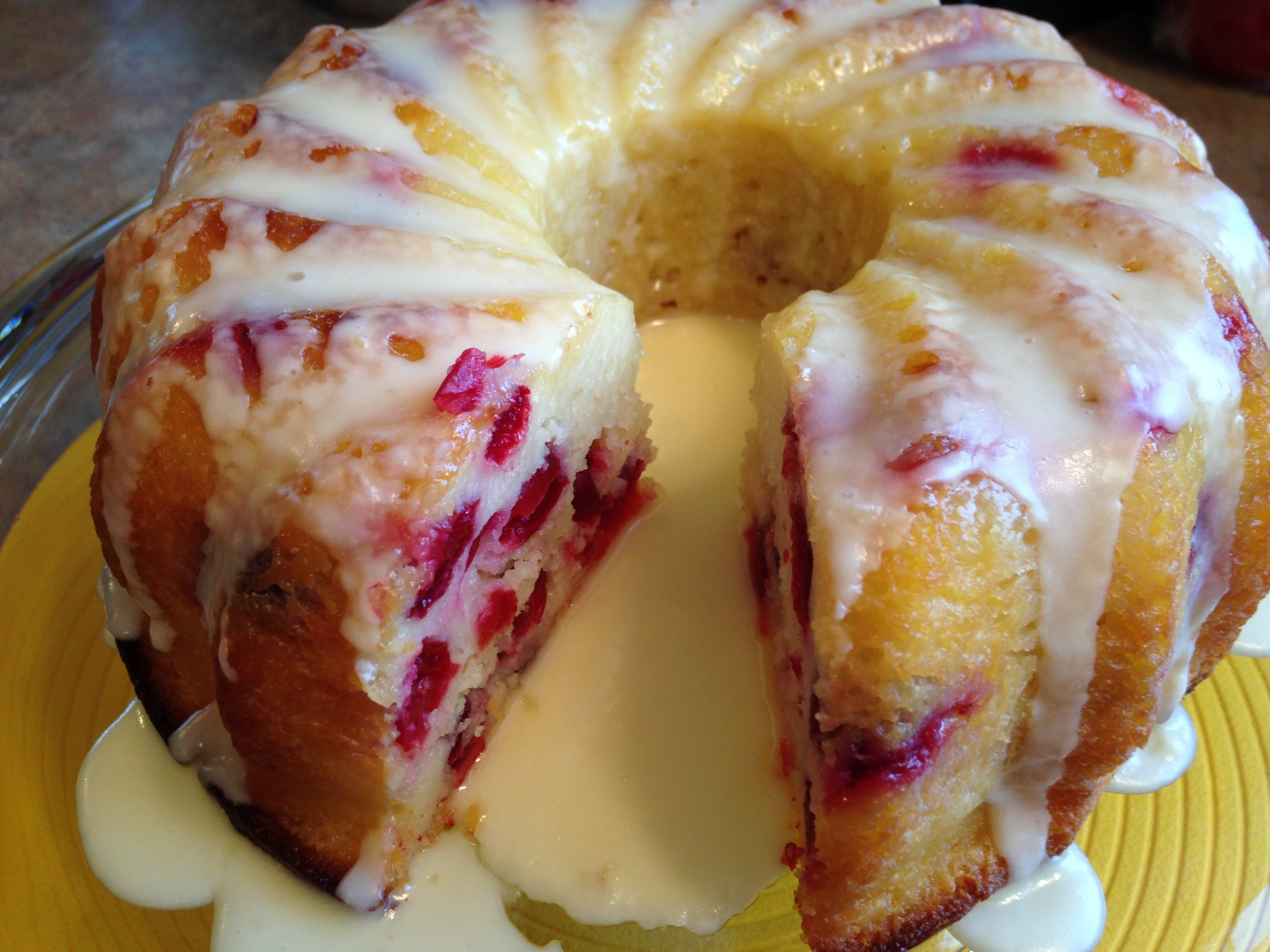 Cranberry Orange Bundt Cake
 Cranberry Bundt Cake with Butter Sauce