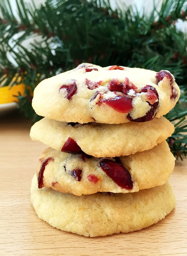 Cranberry Shortbread Cookies
 Cranberry orange shortbread cookies