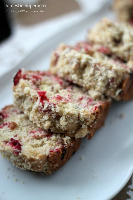 Cranberry Walnut Bread
 Cranberry Walnut Bread with Crumble Topping from Domestic